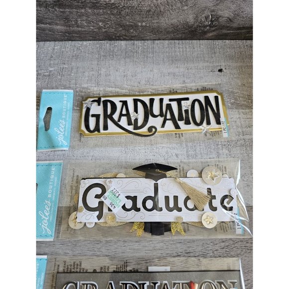 Sticker Lot Grad Graduation Graduate Scrapbooking 3D Stickers Jolee's RARE #60 - Picture 6 of 10